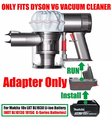 1x Adapter Use For Makita 18v LXT BL1830 Li-Ion Battery To Dyson V6 Vacuum W/BMS • $24.99