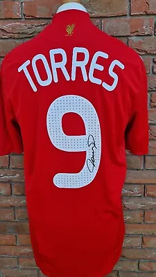 £174.99 • Buy Fernando Torres Hand Signed Liverpool Fc 2008 2010 Home Shirt