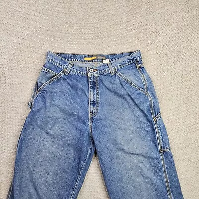 Vintage Levis Silvertab Blue Carpenter Baggy Jeans Mens 34x32 Denim Y2K  • $34.99