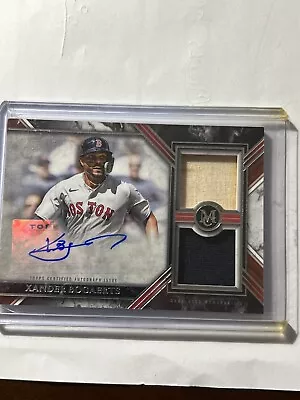 Xander Bogaerts 2022 Topps Museum Coll Sig Swatch Dual Relic Auto /100 #SWDRA-XB • $35