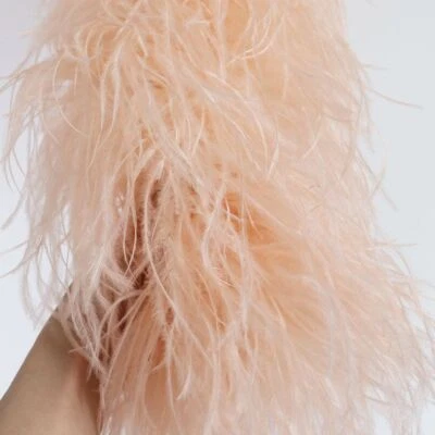 £154.99 • Buy Customized Ostrich Feather Boa 50cm Length Sewing Decoration Trim Scarf Dresses