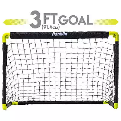 Kids Mini Soccer Goal Set - Backyard/Indoor Mini Net + Ball Set With Pump • $26.83