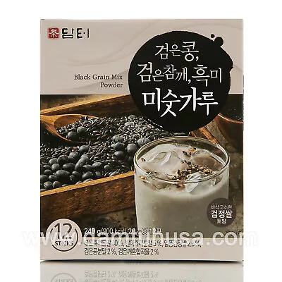 DAMTUH Roasted Black Grains Mixed Powder Tea 12 Sticks Korean Tea • $11.99