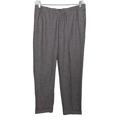 J. JILL Elastic Waist Comfortable Casual Checkered Print Women Pants Size 16 • $18.75