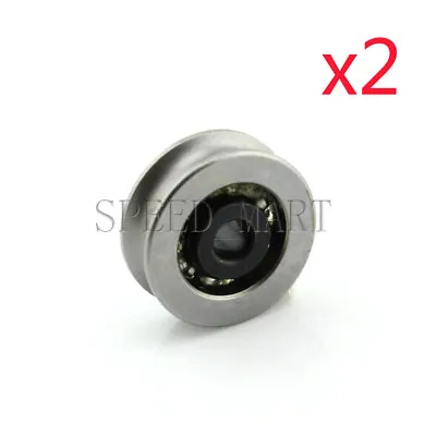 $4.75 • Buy 2pc 4x19.5x6.7mm U Groove Guide Pulley 440c Stainless Steel Metal Ball Bearing