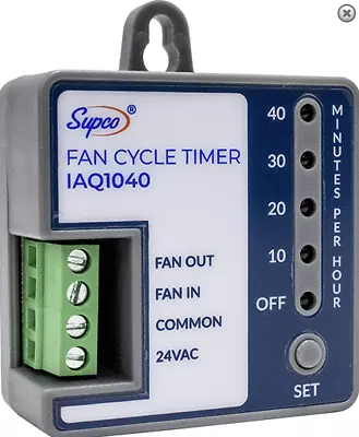 Supco IAQ1040 Fan Cycle Timer • $19.69