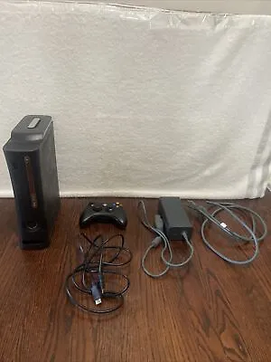 $54.99 • Buy Xbox 360 Black Console 2009 W Cables + Controller WORKS DISC TRAY PROB READ DESC