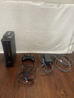 Xbox 360 Black Console 2009 W Cables + Controller WORKS DISC TRAY PROB READ DESC • $54.99