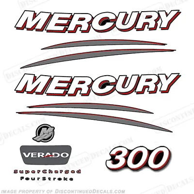 Fits Mercury 300hp Verado Decal Kit - Curved • $109.95