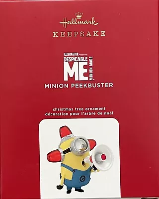 Hallmark 2020 DESPICABLE ME MINION PEEKBUSTER Ornament Motion Activated • $39.99