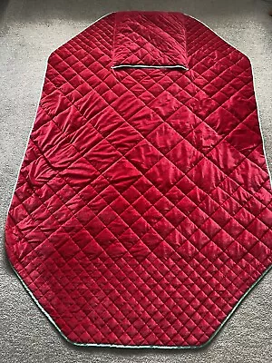 IKEA PS Padded Red Travel Blanket/throw With Inner Cushion Cover - Never Used • £14.99