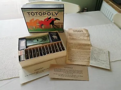 £13.99 • Buy TOTOPOLY By Waddingtons Horse Racing Game, No Board, 1939 Vintage 