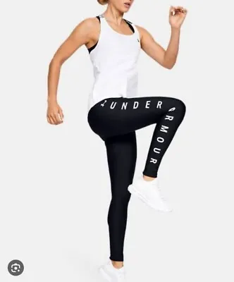 Under Armour HeatGear® Armour Wordmark Leggings • £17.99