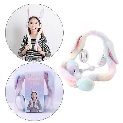 Cute Wired Headphones Earmuff LED Light For Video Shooting Photography Game • £9.90