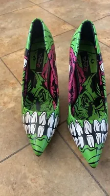£20 • Buy Iron Fist Women's Green Zombie Stomper Heels. Punk - Goth - Halloween. Size 5 38