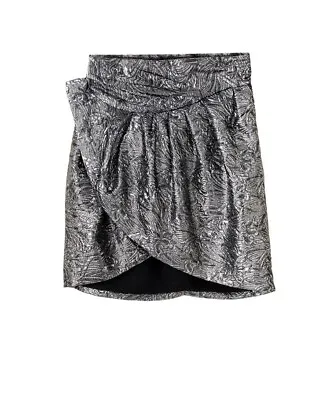 Isabel Marant X H&M Wool Jacquard Silver Skirt Eur 34 UK 6. VGC. Party Xmas • $32.34