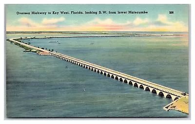 Oversea Highway To Key West FLORIDA - S.W. From Lower Matecumbe UNP Nice • $3.99