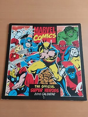 Marvel Comics Official Super Heroes 2010 Wall Calendar Spiderman Hulk X-Men • $2.49