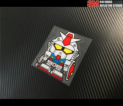 Reflective Gundam Anime PEEKING Window JDM Sticker #G11 • $6.10