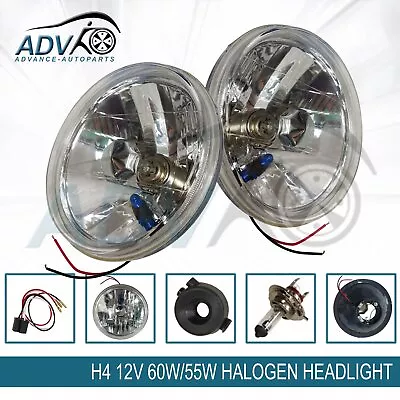 Headlight Upgrade Kit 7  Round Lamp Halogen H4 Conversion For Patrol MQ GQ Y60 • $41.68