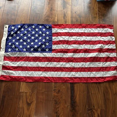 Vintage 50 Star US American Flag 2' 4-7/16  X 4'6  • $125