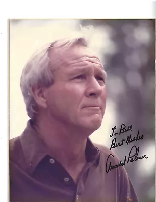 Arnold Palmer Autographed 8x10 Photo Professional PGA Golf Hall Of Famer JSA COA • $69.99