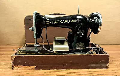 Vintage Packard Occupied Japan Electric Sewing Machine - Singer 15 Clone W/ Case • $199.95