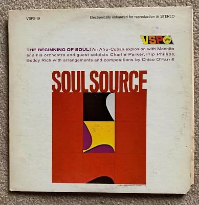 Latin Jazz Lp - Soul Source - Verve Vsp Stereo Vsps-19 • $9.99