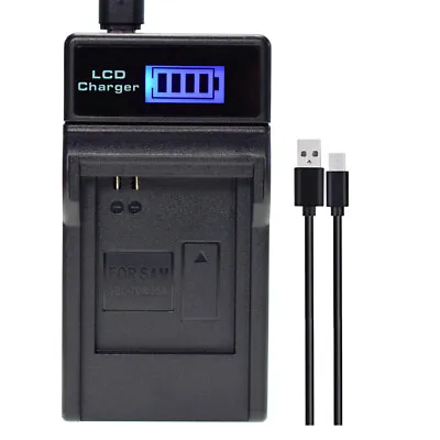 USB LCD BP-70A Battery Charger For Samsung AQ100 DV150F ES65 ES67 ES70 ES71 ES73 • £7.19