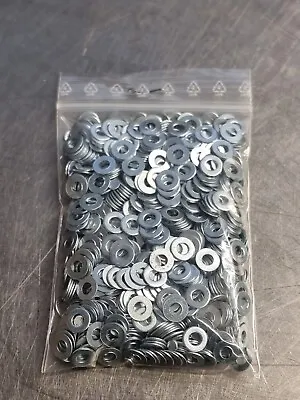 1000 X 3mm  DIALL FLAT WASHERS FOR M3 BOLTS  MEDIUM  STEEL ZP MUDGUARD WASHERS M • £3.89