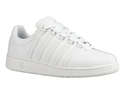 K-Swiss Men Classic VN Sneaker White/White 03343-101-M / 07321-101-M Size 7.5 • $70