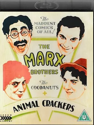 The Marx Brothers: The Cocoanuts/Animal Crackers Blu-ray (2019) Like New • £2.99