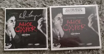 Signed - ALICE COOPER PARANORMAL EVENING AT THE OLYMPIA PARIS BRAND NEW 2 CD  • $105.67