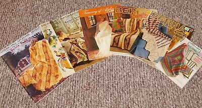 Lot 6 Bernat Vintage Crochet Booklets Leaflets Patterns Afghans 1966-  RARE!! • $21.99