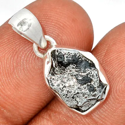 Meteorite Natural Meteorite Campo Del Cielo 925 Silver Pendant Jewelry CP19904 • £14.46