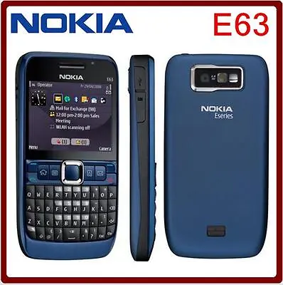 $34.99 • Buy Nokia E63 Unlocked Original Symbian OS WIFI Bluetooth 2MP WCDMA 3G Keyboard