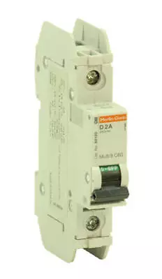 Merlin Gerin Multi 9 C60 60120 Breaker 2A 120/240V 1P 10kA Din Rail • $11