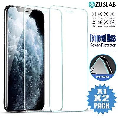 For IPhone 11 Pro XS Max XR SE 7 8 Tempered Glass Screen Protector Case Friendly • $6.95