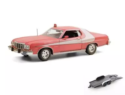 Diecast Car W/trailer 1976 Ford Gran Torino Starsky & Hutch Greenlight 1/24 • $35.99