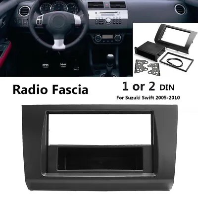$49.93 • Buy 1/2 Din Radio Stereo Fascia Dash Facia Panel Frame For Suzuki Swift 2005 - 2010