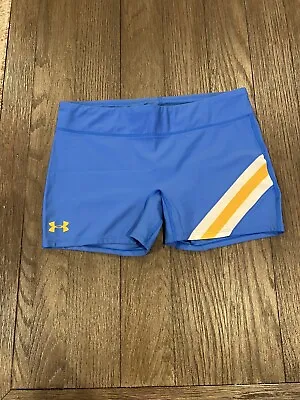 Mens Jock Under Armour Booty Short Spandex Tights Compression Shorts Blue UCLA L • $32.50