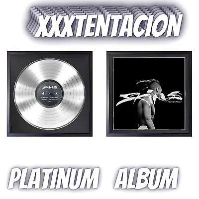 Xxxtentacion - Skins Platinum Record 12  LP Display Oak Framed - Award Album MTV • $139