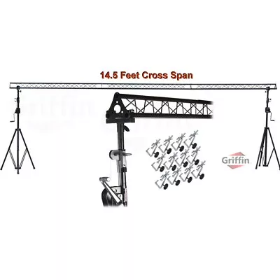 $428 • Buy Crank Up Triangle Truss Light Stand – DJ Booth Lighting Trussing Stage Mount PA