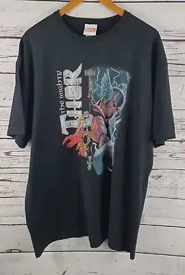 £13.99 • Buy Marvel The Mighty Thor T Shirt Comic Book Cover Style Tee Blue Medium NWOT