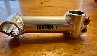 Vintage Control Tech Bike Stem 110mm 1” Threadless Silver • $40