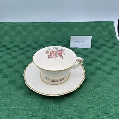 Vintage Pope Gosser China Rose Point 42 Cups & Saucers Floral Made In USA • $6.49