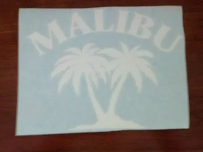 Malibu Rum - Vinyl Sticker - In White - New • $5