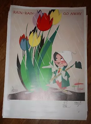 Vernon Grant Signed Original Limited Ed. Of 250 Large Print Rain Rain Go Away • $80