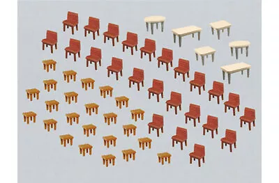 FALLER Tables (7) And Chairs (48) Model Kit HO Gauge 180438 • £11.72