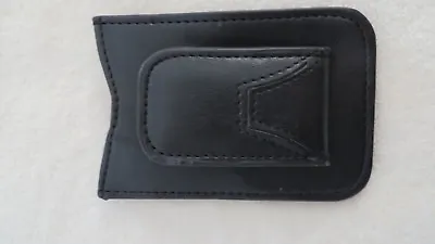 Mens Leather Money Clip  Magnetic ID Credit Card  Pocket Wallet Black • $5